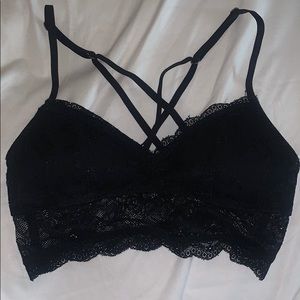 Abercrombie and Fitch black lacy bralette